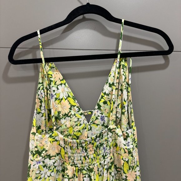 Urban Outfitters Floral Midi Dress - Green and White - Picture 7 of 10
